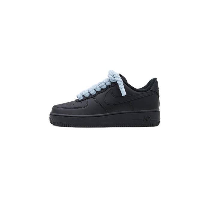 Nike Nike Air Force 1 Slip Resistant Abrasion Resistant Low top Skateboard Shoes Unisex Black Gray