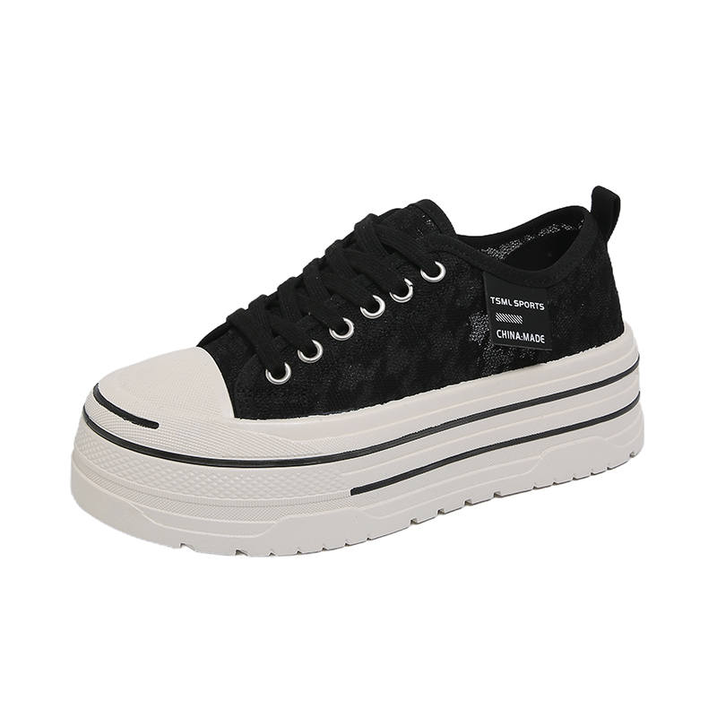 KLAOSD Abrasion Resistant Height Increasing Low top Skateboard Shoes Women's