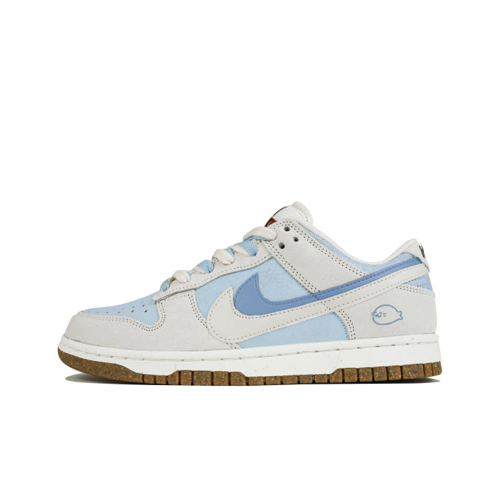 Nike Nike Dunk Low top Skateboard Shoes Women's Gray Blue