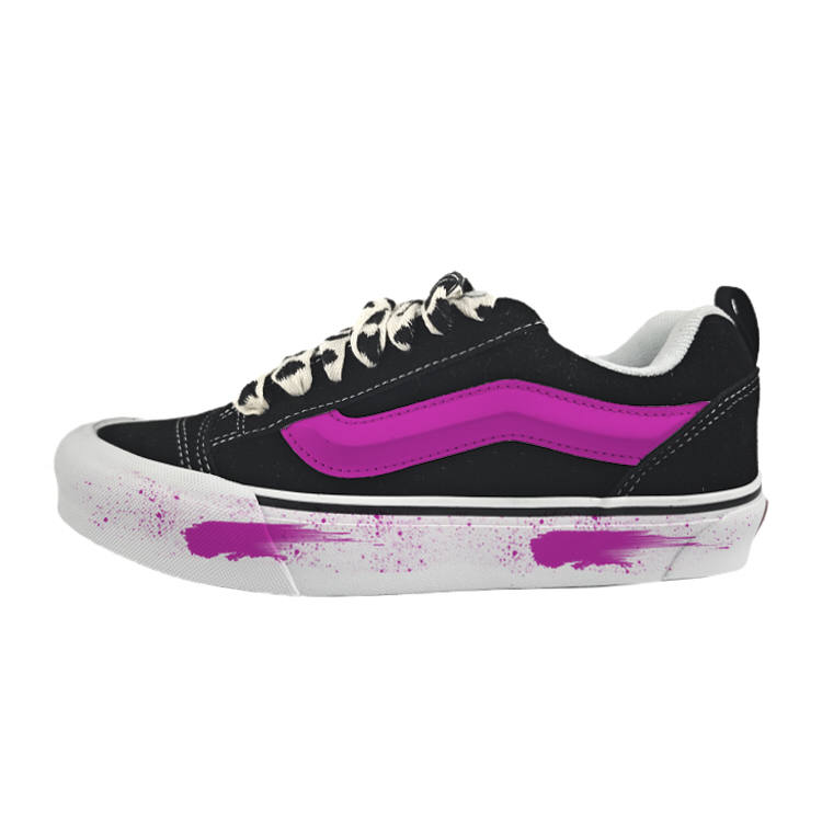 Vans Knu Skool Abrasion Resistant Low top Skateboard Shoes Unisex Black