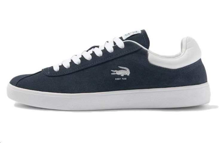 LACOSTE LACOSTE Leather Low top Skateboard Shoes Men's Blue
