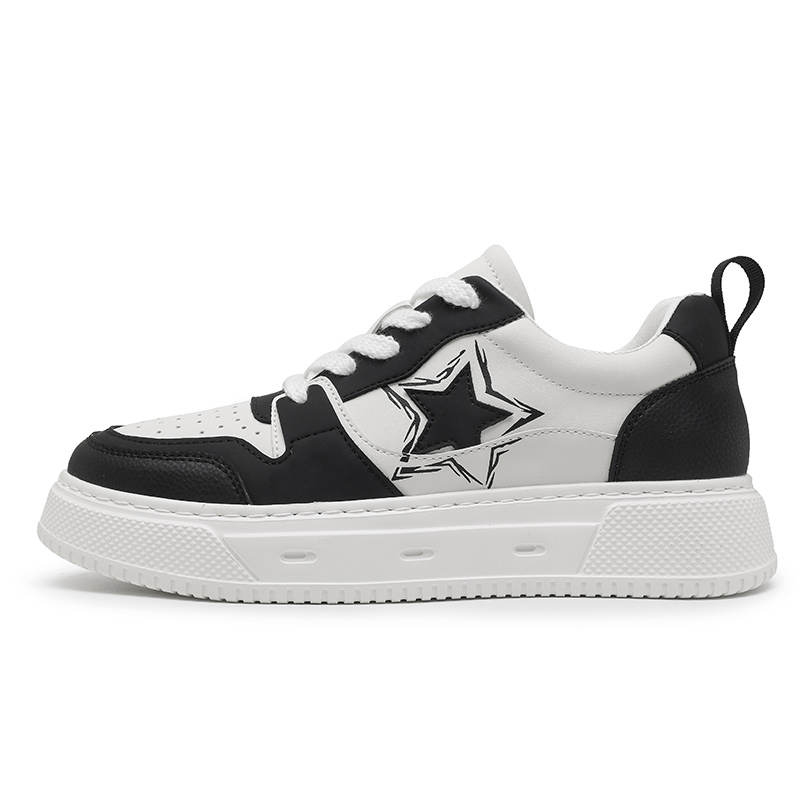 GQWE Microfiber Leather Abrasion Resistant Lightweight Wear resistant And Lightweight Low top Skateboard Shoes Men's