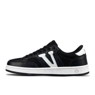 VFDF Slip Resistant, Abrasion Resistant, Breathable Low top Skateboard Shoes Unisex Black White