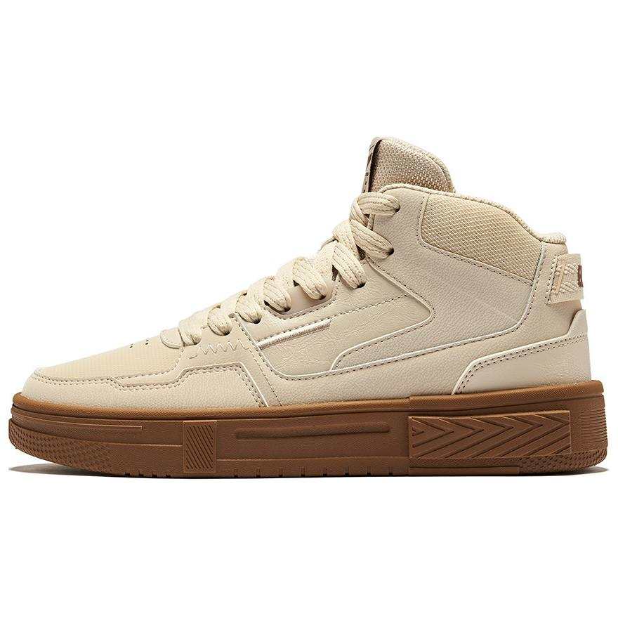 Erke Compact 3.0 Slip Resistant Abrasion Resistant High top Skateboard Shoes Women's Light Brown
