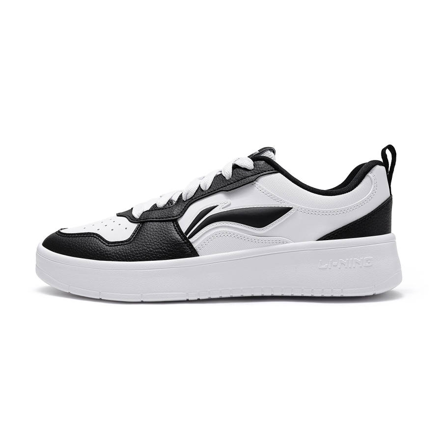 Li-Ning Li Ning First Cloud Coverage Abrasion Resistant, Breathable Low top Skateboard Shoes Men's Black White