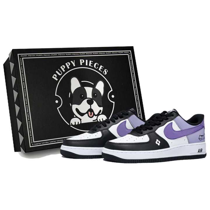 Nike Nike Air Force 1 Puppy Fragment, Special Shoe Box Low top Skateboard Shoes Men's White