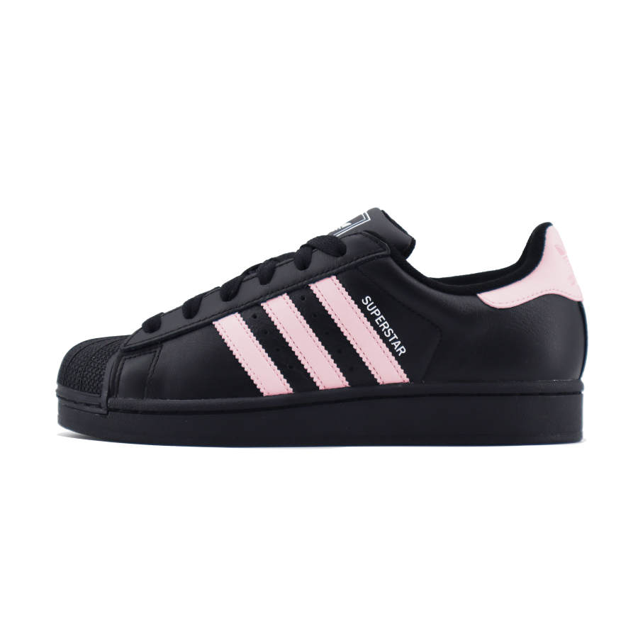 Adidas Originals Superstar 2 Comfortable Low top Skateboard Shoes Unisex Black Pink