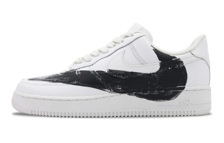 Nike Nike Air Force 1 Low top Skateboard Shoes Men's White Black