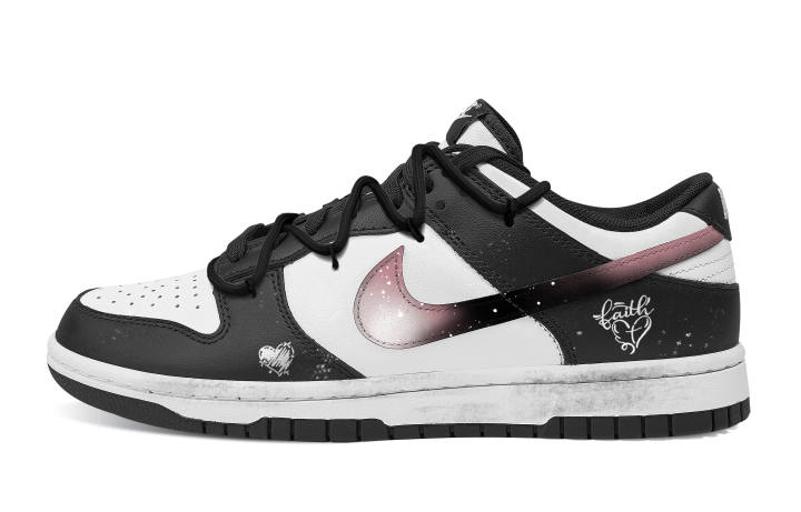 Nike Nike Dunk Encounter Abrasion Resistant Abrasion Resistant Low top Skateboard Shoes Unisex Black Pink