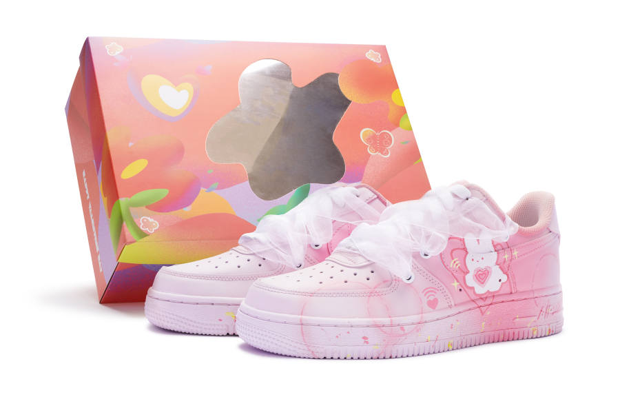 Nike Nike Air Force 1 Low top Skateboard Shoes Women's Pink White