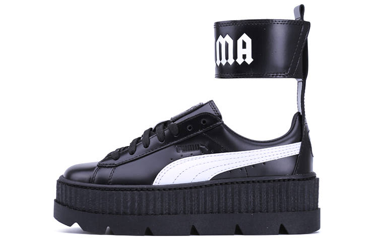 PUMA Ankle Strap Rihanna Fenty Black White Women's