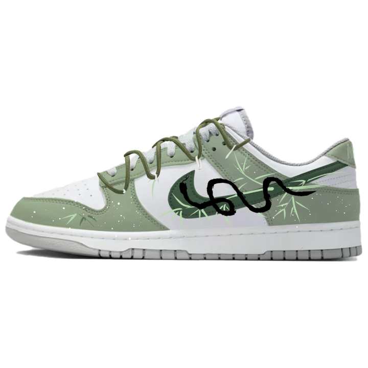 Nike Nike Dunk Scholar Green Conversation PU Synthetic Leather Cushioning Abrasion Resistant Lightweight