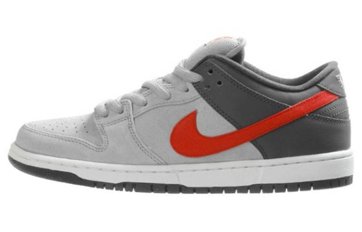 Nike Nike Sb Dunk Low Medium Grey Red