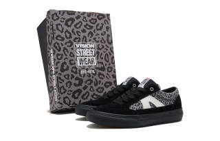 Vision Street Wear Stick Slip Resistant, Abrasion Resistant, Breathable Low top Skateboard Shoes Unisex Panther Print
