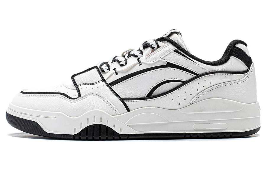 Li-Ning Li Ning Yuebai Slip Resistant Cushioning Slip Resistant Cushioning Low top Skateboard Shoes Men's White Black