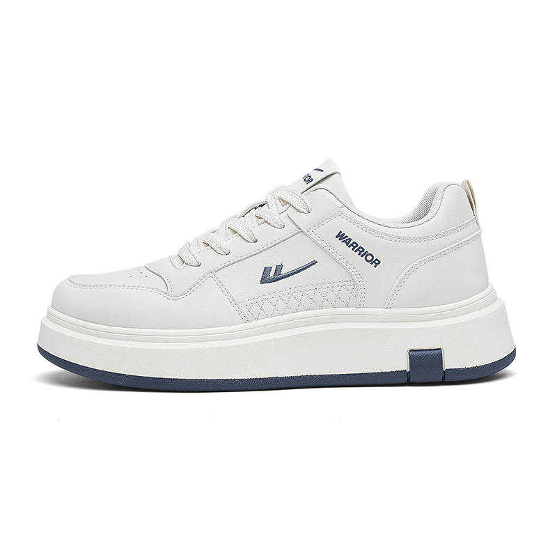 Warrior Synthetic Leather Abrasion Resistant Lightweight Height Increasing Low top Skateboard Shoes Men's