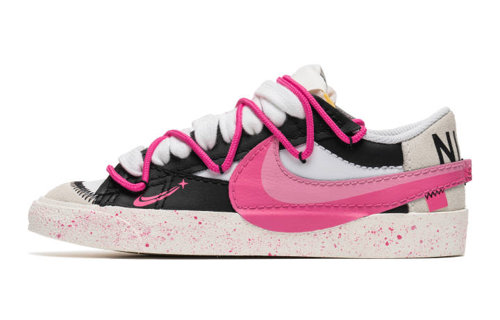 Nike Nike Blazer Low top Skateboard Shoes Women's Black White Pink