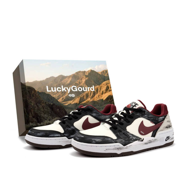 Nike Nike Full Force Extraordinary Speed Wear resistant And Lightweight Low top Skateboard Shoes Men's Beige