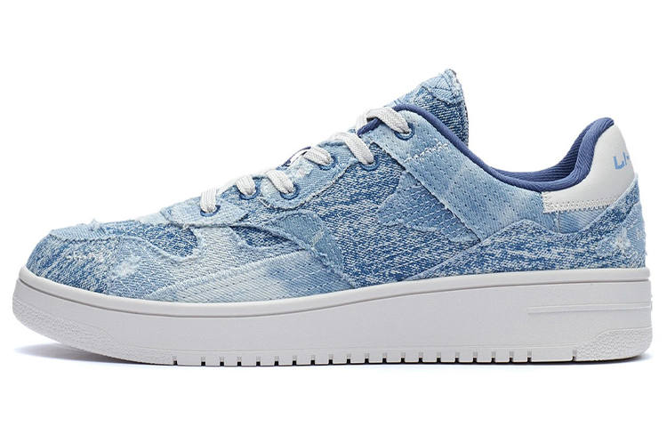 Li-Ning Li Ning Slip Resistant Abrasion Resistant Low top Skateboard Shoes Men's Blue
