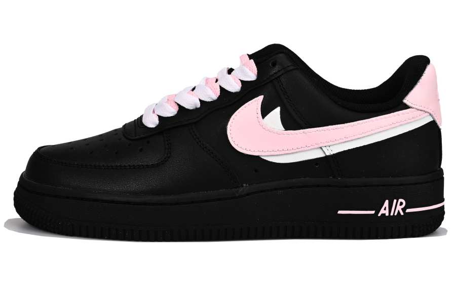 Nike Nike Air Force 1 Low top Skateboard Shoes Women's Black Pink