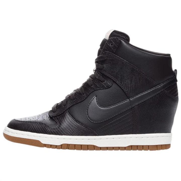 Nike Nike Dunk High Slip Resistant Abrasion Resistant High top Skateboard Shoes Women's Black