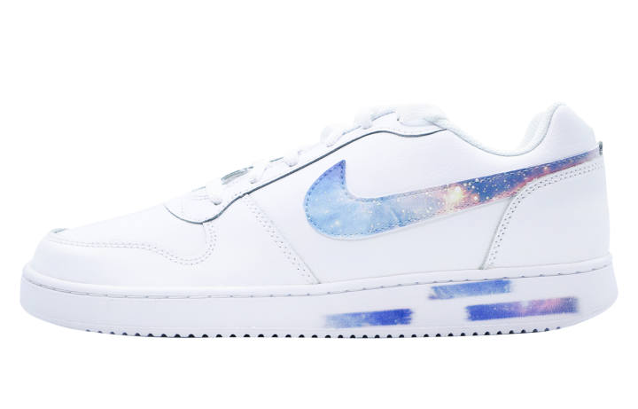 Nike Nike EBERNON Low Starry Sky Collection Low top Skateboard Shoes Men's White Blue