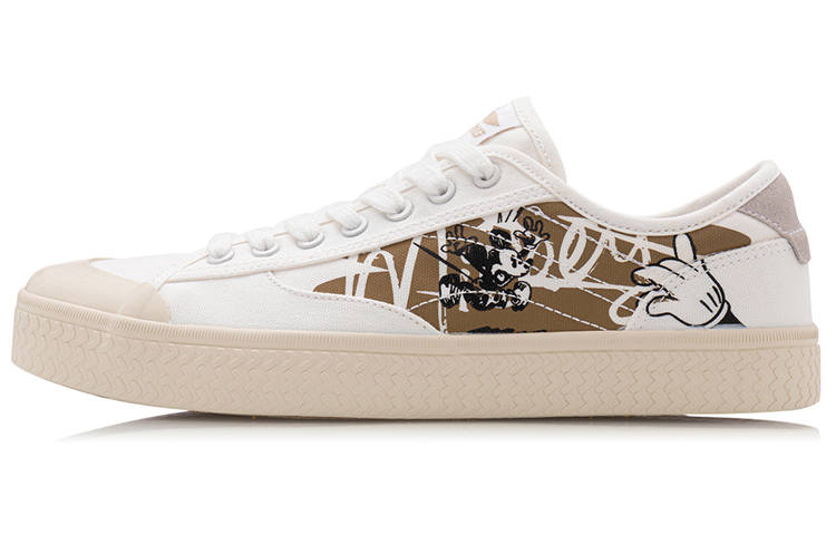 Li-Ning Li Ning Wave Lightweight And Breathable Low top Casual Skate Shoes Men's Incense Apricot