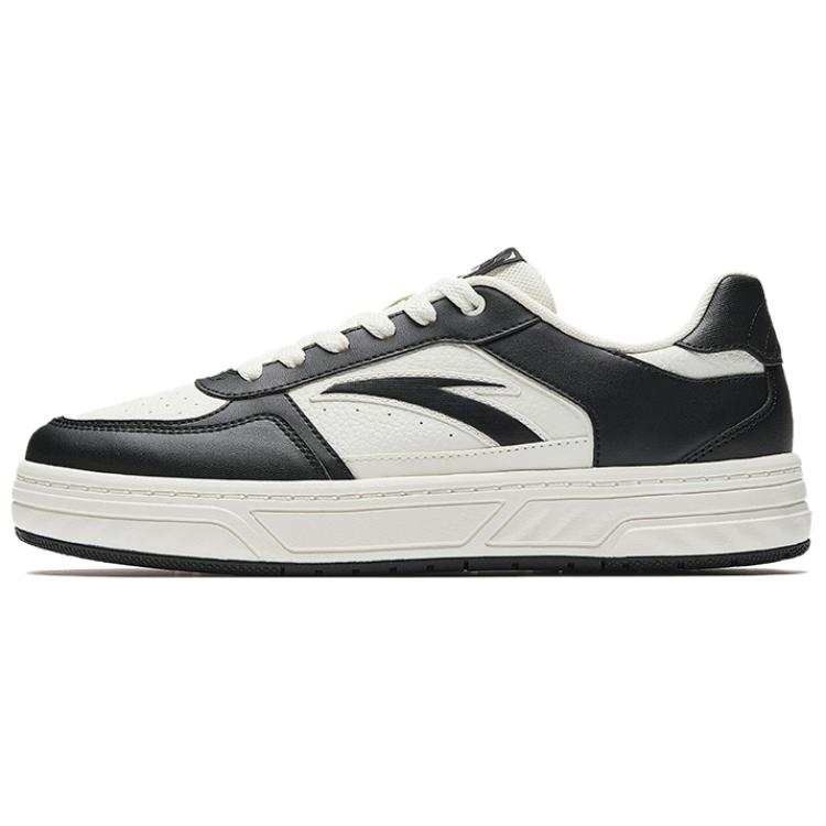 Anta Wear resistant And Lightweight Low top Skateboard Shoes Women's Ivory White Basic Black