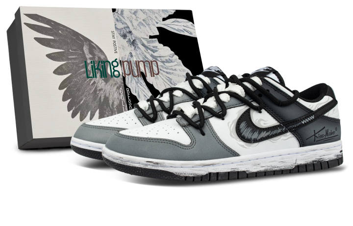 Nike Nike Dunk Leather Coverage Impact Resistance Low top Skateboard Shoes Unisex