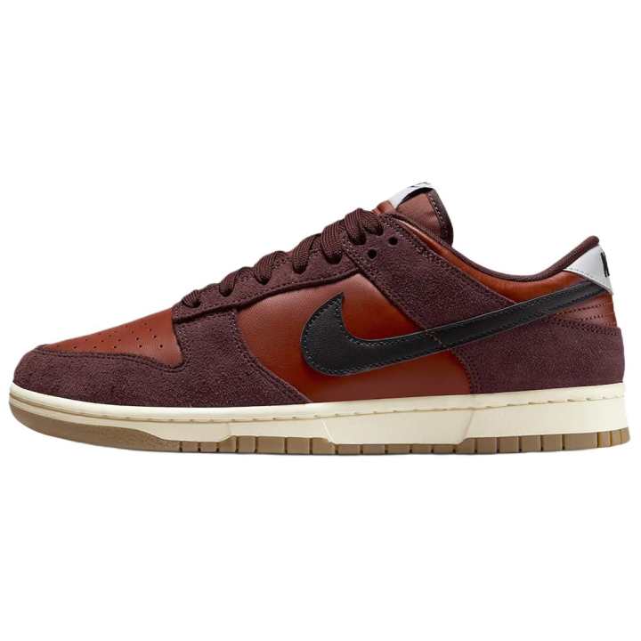 Nike Nike Dunk Slip Resistant Abrasion Resistant Low top Skateboard Shoes Men's Red Brown