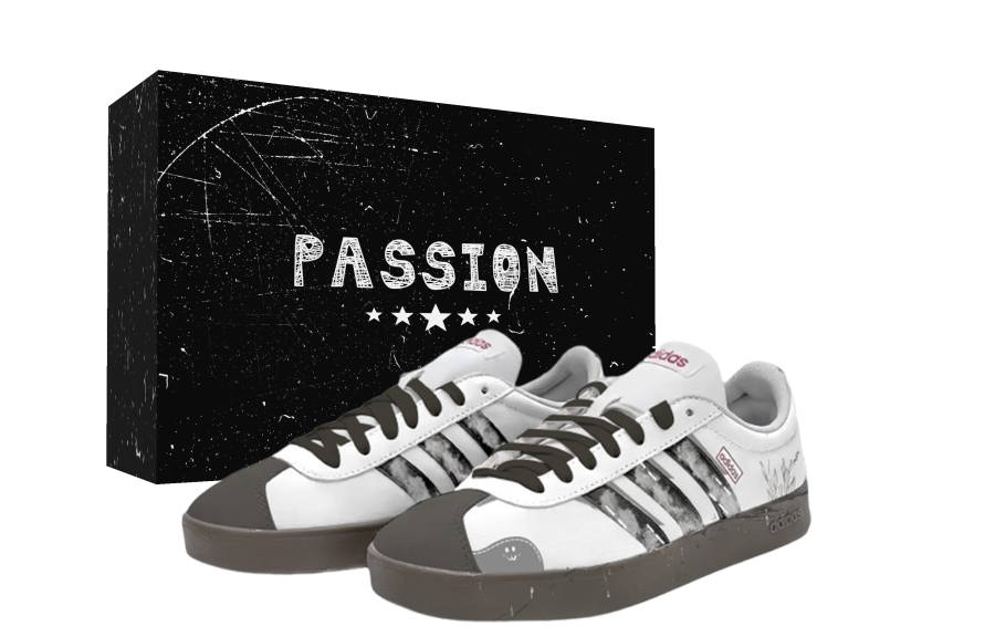 Adidas Adidas VL COURT 2.0 Blank Box Abrasion Resistant Lightweight Wear resistant And Lightweight Low top Skateboard Shoes