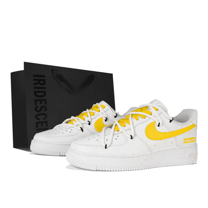 Nike Nike Air Force 1 Slip Resistant Cushioning Low top Skateboard Shoes Women's White