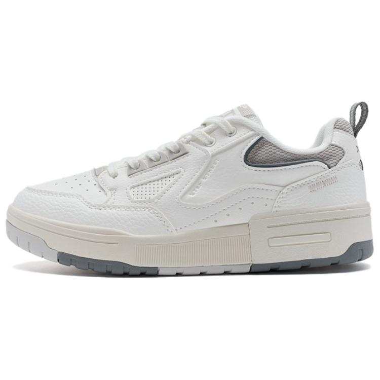 XTEP New Dawn Collection Slip Resistant Slip Resistant Low top Skateboard Shoes Women's White Gray