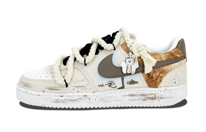 Nike Nike Court Vision 1 Slip Resistant Low top Skateboard Shoes Women's Sand