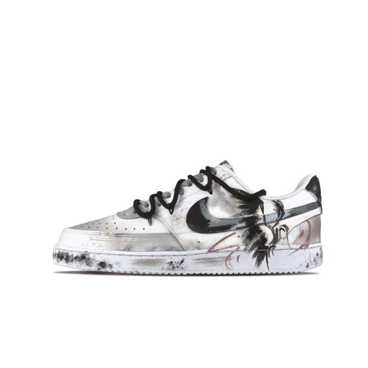 Nike Nike Court Vision 1 Explosive Plan, Where The Crane Returns Slip Resistant Abrasion Resistant Low top Skateboard Shoes