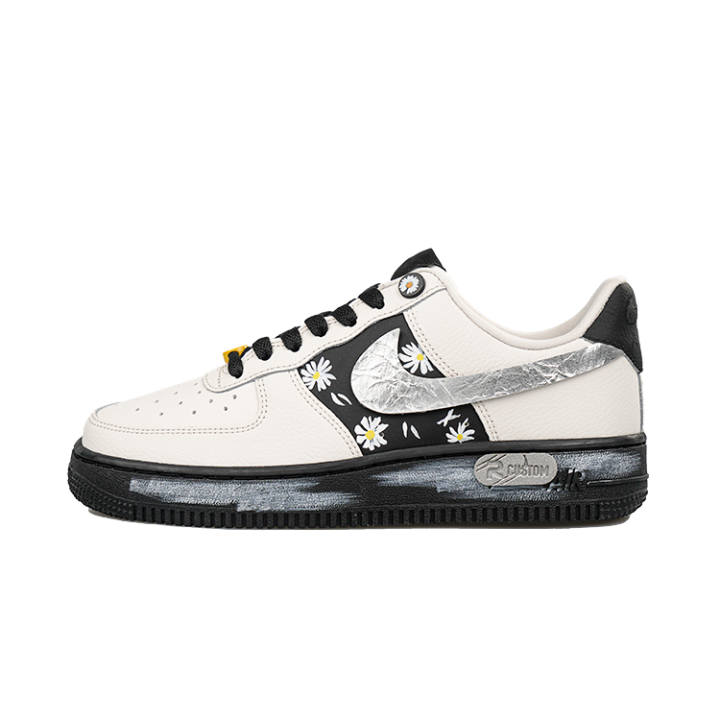 Nike Nike Air Force 1 Slip Resistant Abrasion Resistant Low top Skateboard Shoes Women's Ivory