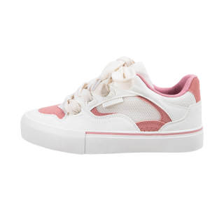 MINGKUANG Street Chic Girly Pink Abrasion Resistant, Lightweight, And Breathable Low top Skateboard Shoes Women's