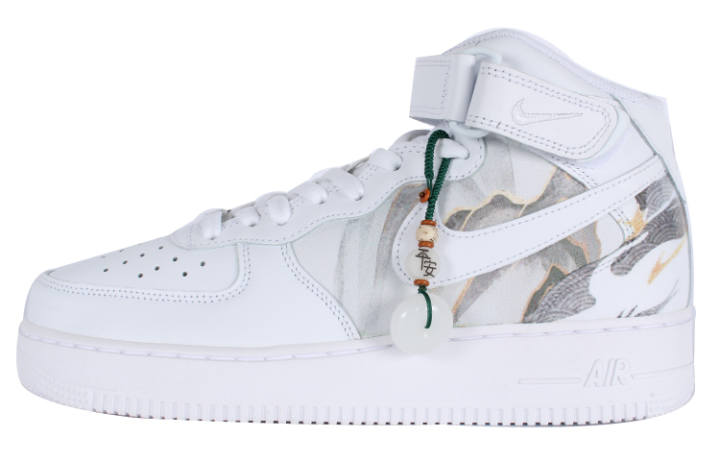 Nike Nike Air Force 1 Slip Resistant Abrasion Resistant Slip Resistant Abrasion Resistant Mid top Skateboard Shoes Men's