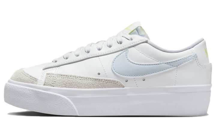 Nike Nike Blazer Low Platform White Light Lemon Twist Blue Tint Women's