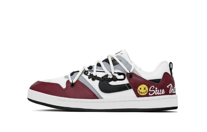 Nike Nike SB Alleyoop Red And White Clown Suede, Mesh Abrasion Resistant Lightweight Slip Resistant