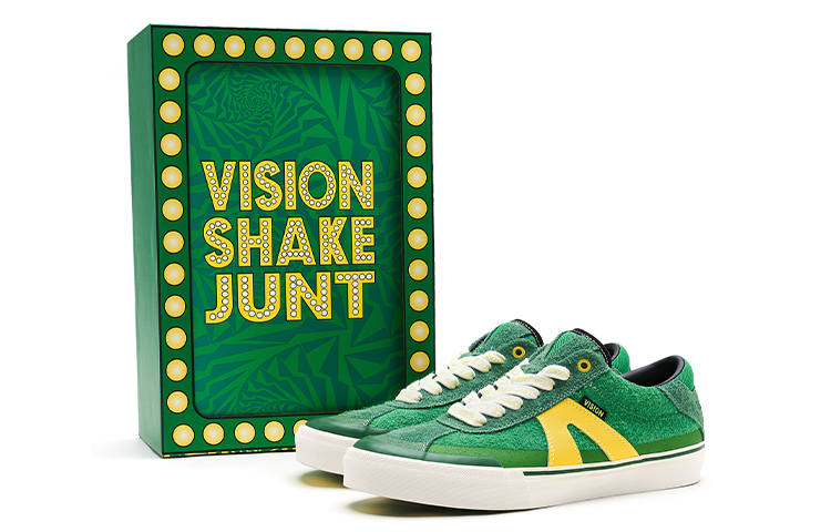 Vision Street Wear x SHAKE JUNT Low top Skateboard Shoes Unisex Avocado Green