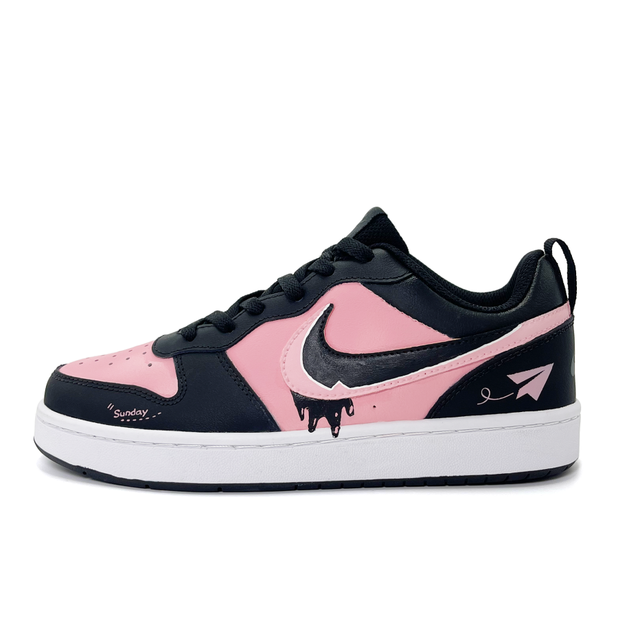 Nike Nike Court Borough 2 Skateboard Shoes Women's Low Top Black Pink