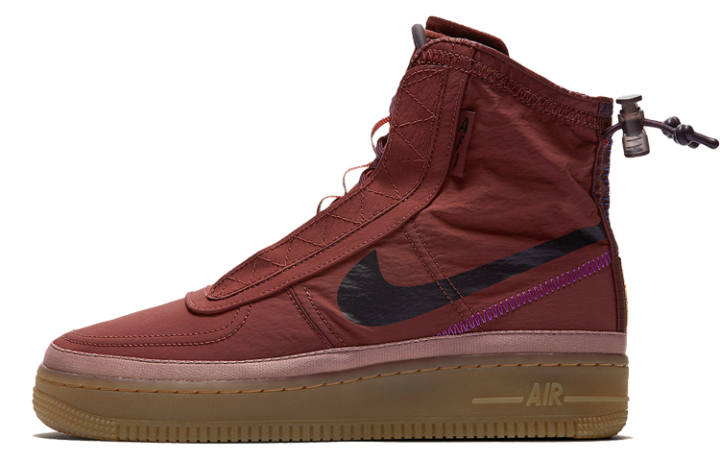 Nike Nike Air Force 1 Shell 'Red Brown' Women's