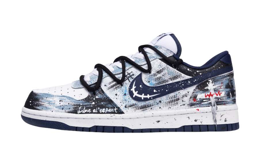Nike Nike Big Solitary Blue Stitch Cushioning Abrasion Resistant Cushioning, Wear Resistant Low top Skateboard Shoes Men's