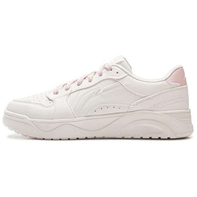 Li-Ning Li Ning Fresh Look Slip Resistant Cushioning Abrasion Resistant Low top Skateboard Shoes Women's White Pink