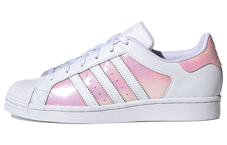 Adidas Originals SUPERSTAR Synthetic Leather Comfortable Abrasion Resistant Low top Skateboard Shoes Women's