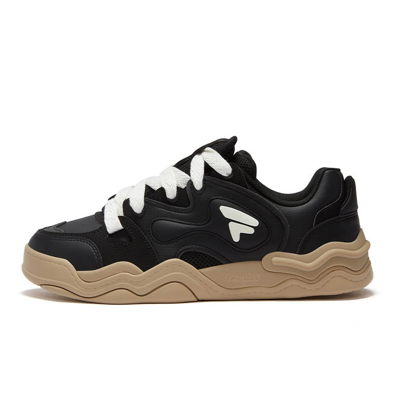 FILA FUSION KICKDX Abrasion Resistant Low top Skateboard Shoes Men's Black
