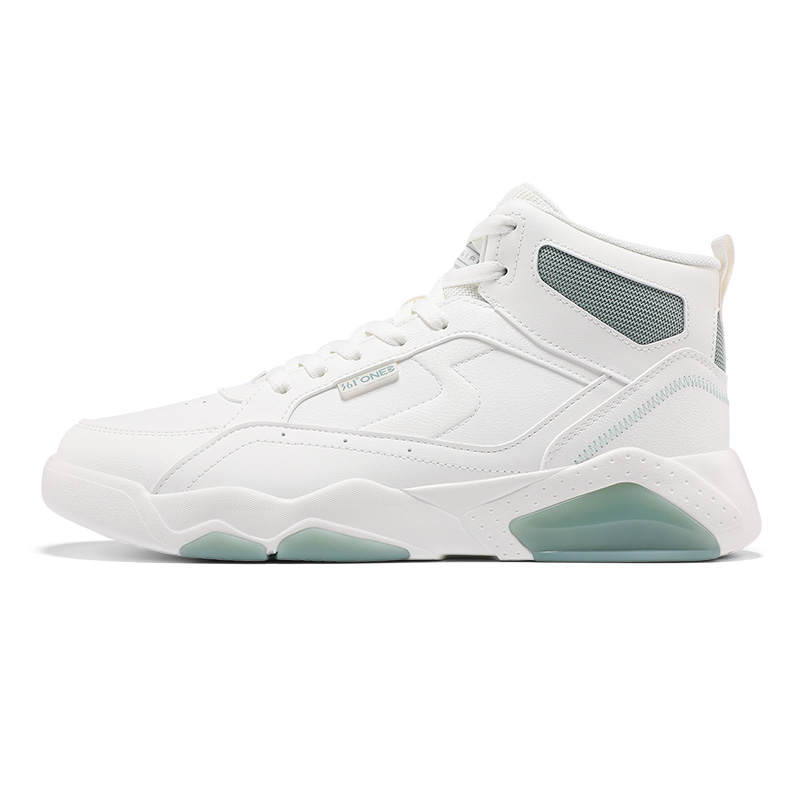 361° Winter Syndrome Slip Resistant And Abrasion Resistant Coverage High top Skateboard Shoes Men's White Green
