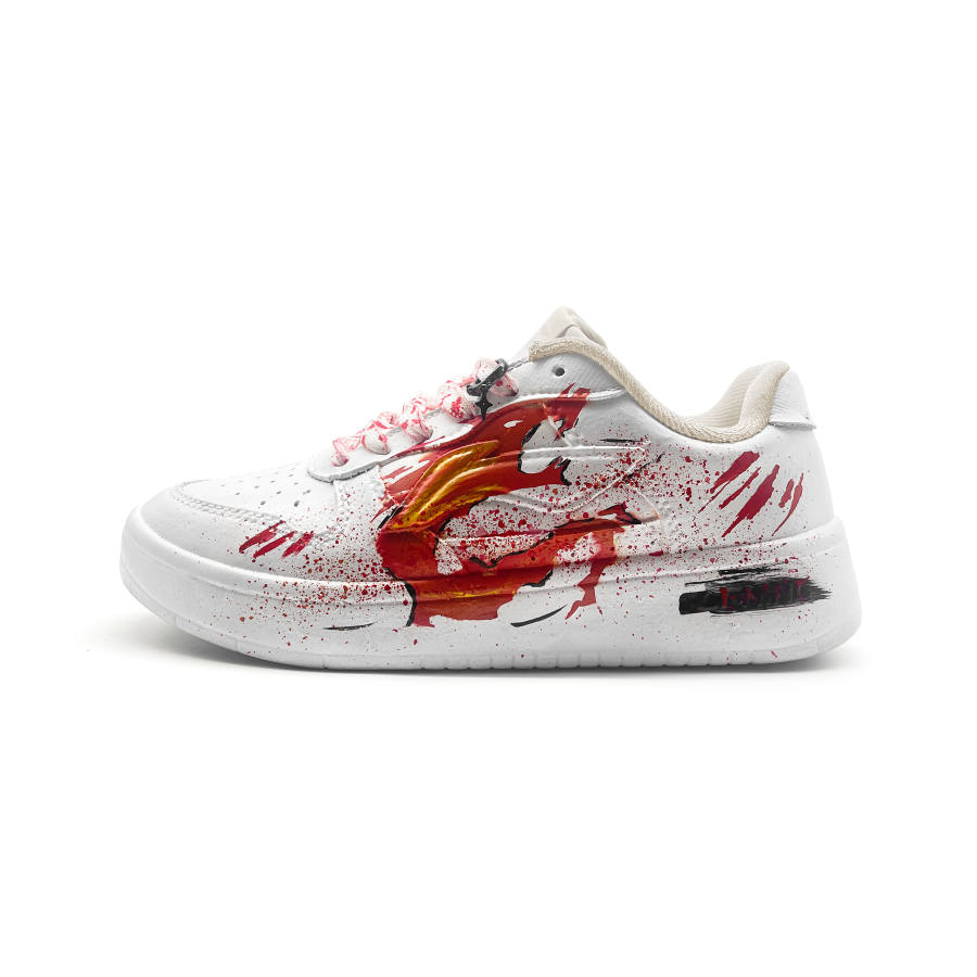 Li-Ning Li Ning Floating Boat Coverage Cushioning Coverage Cushioning Low top Skateboard Shoes Unisex White