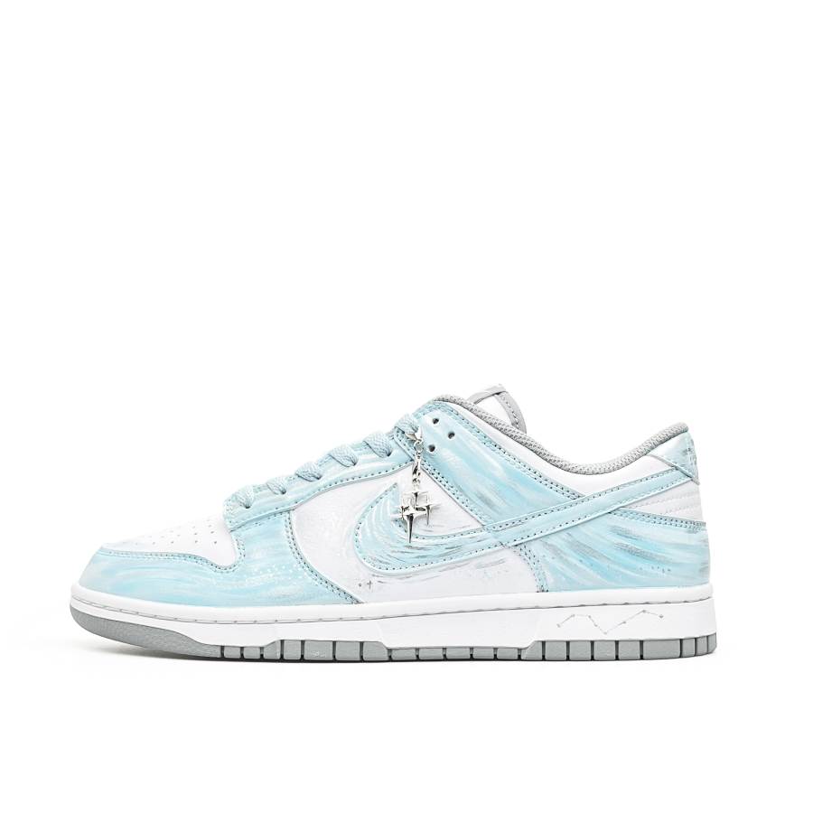 Nike Nike Dunk Athena, The Goddess Of Wisdom Abrasion Resistant Low top Skateboard Shoes Unisex White Blue